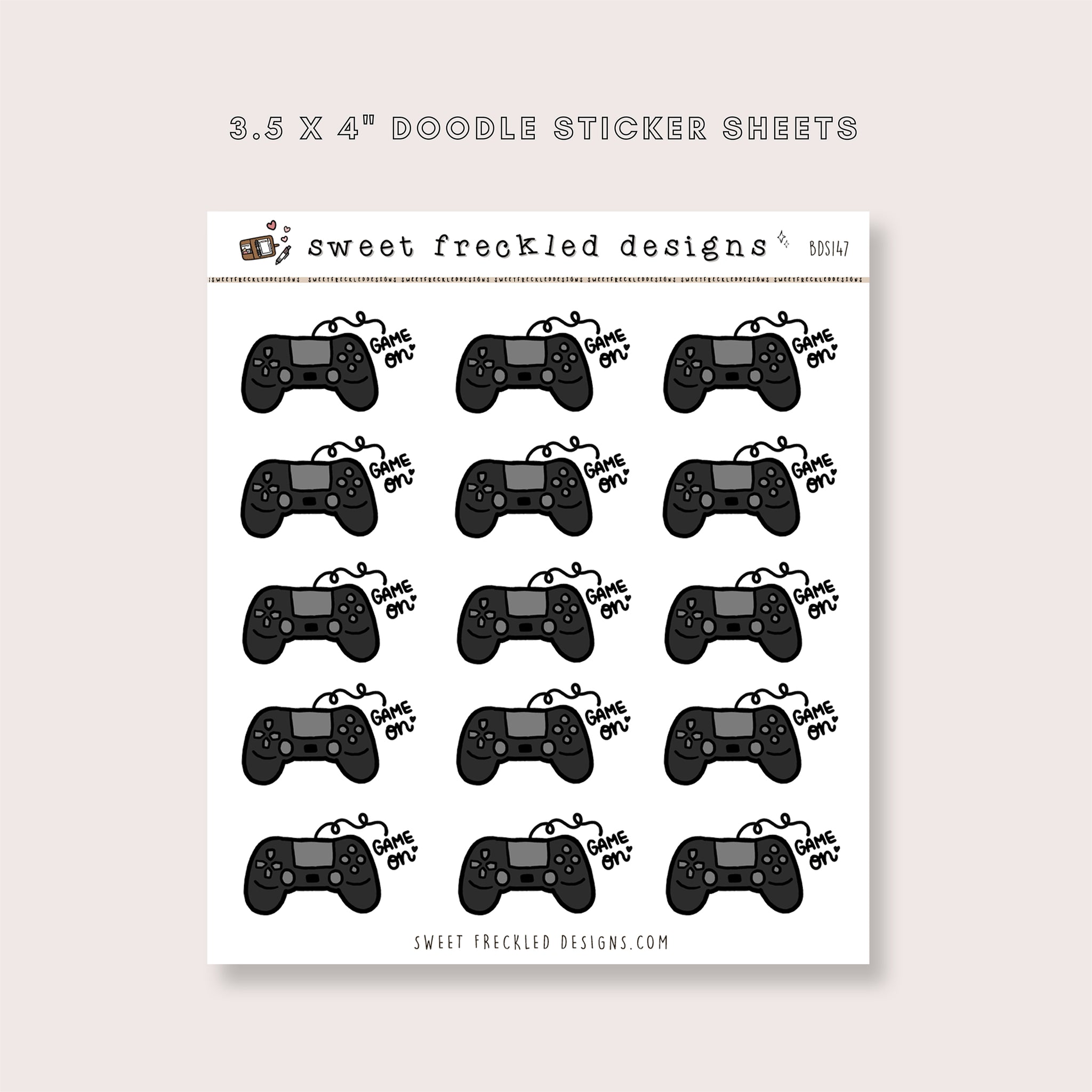 Game On Controller Stickers