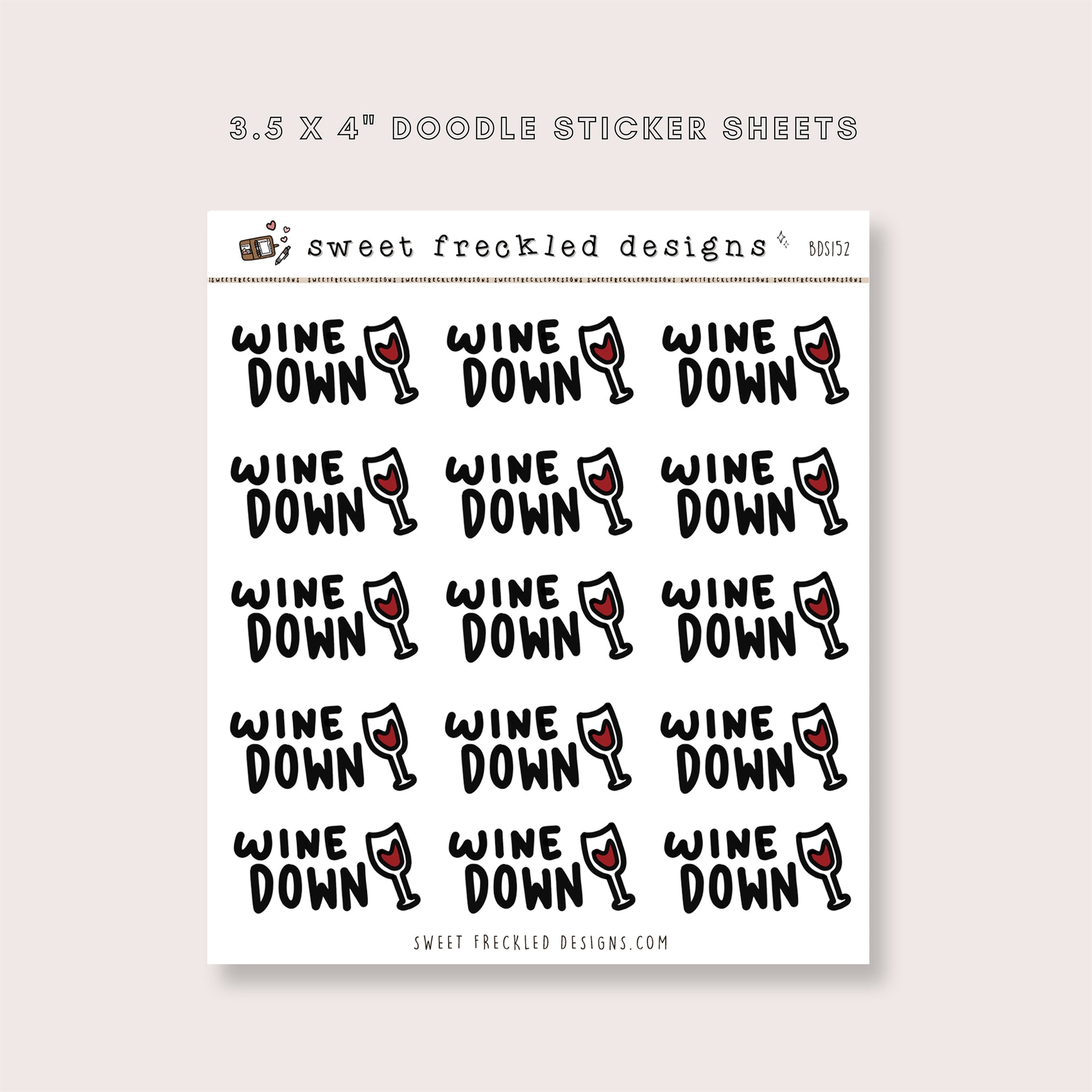 Wine Down Stickers