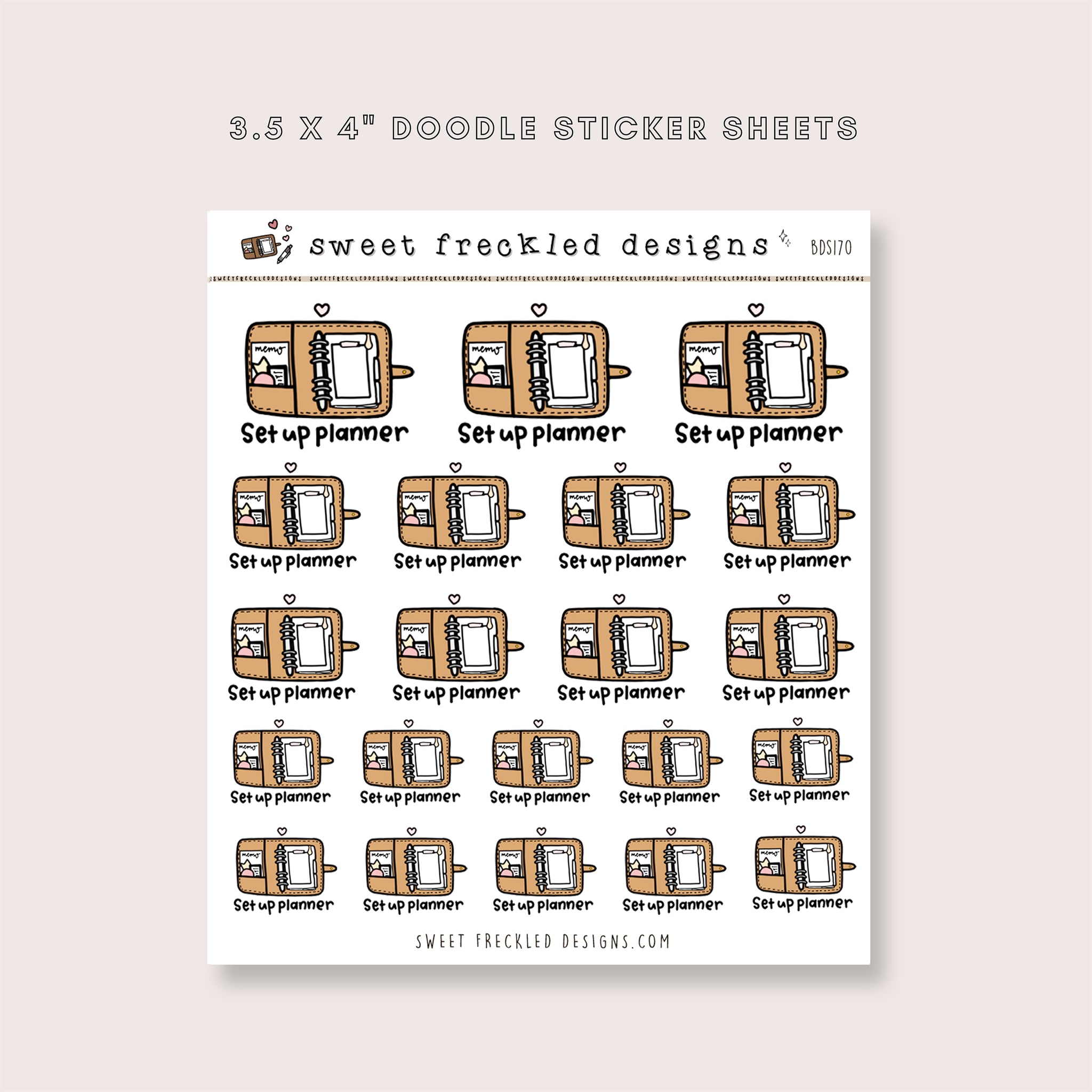 Setup Planner Stickers (2 Colors Available)