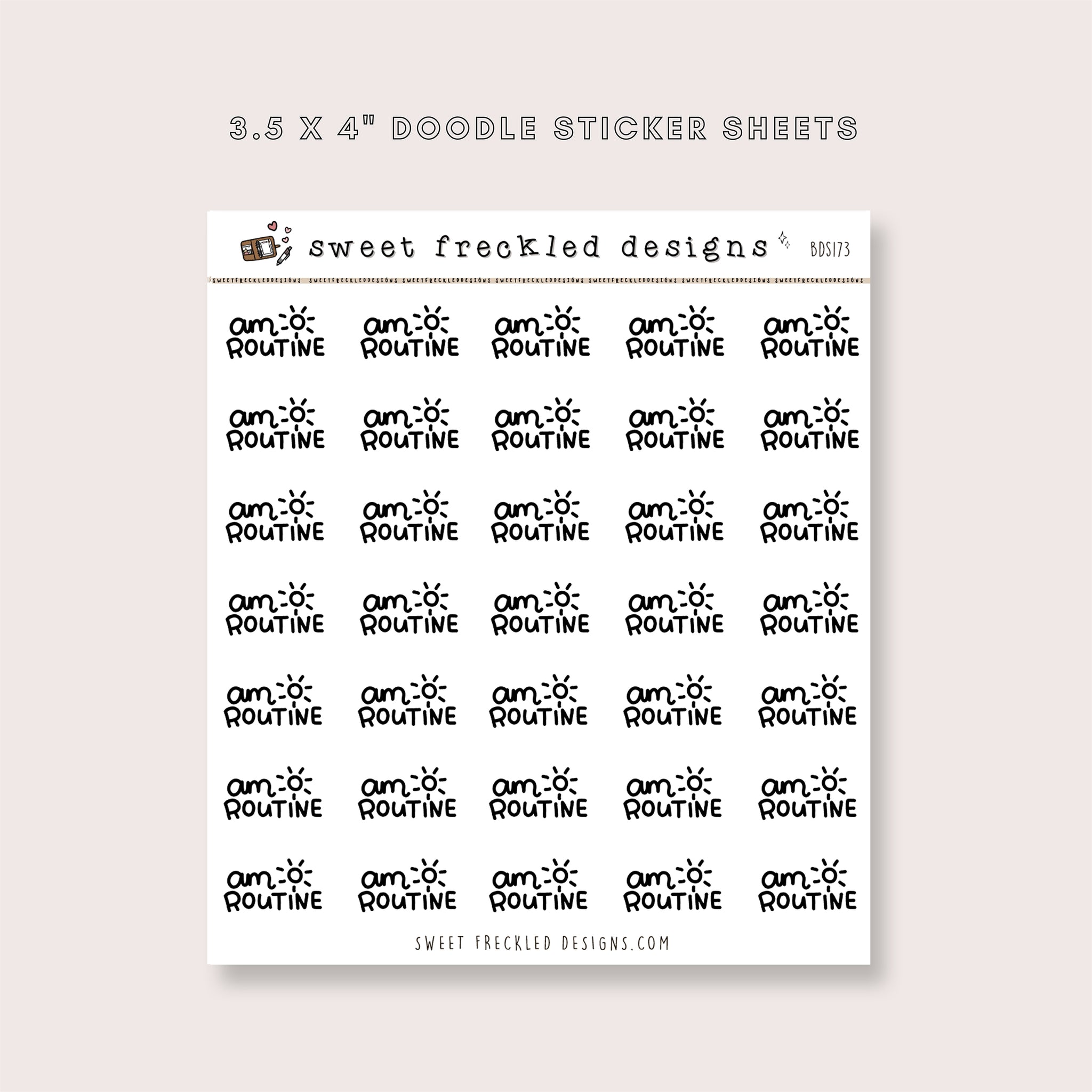 AM/PM Routine Stickers (3 Options Available)