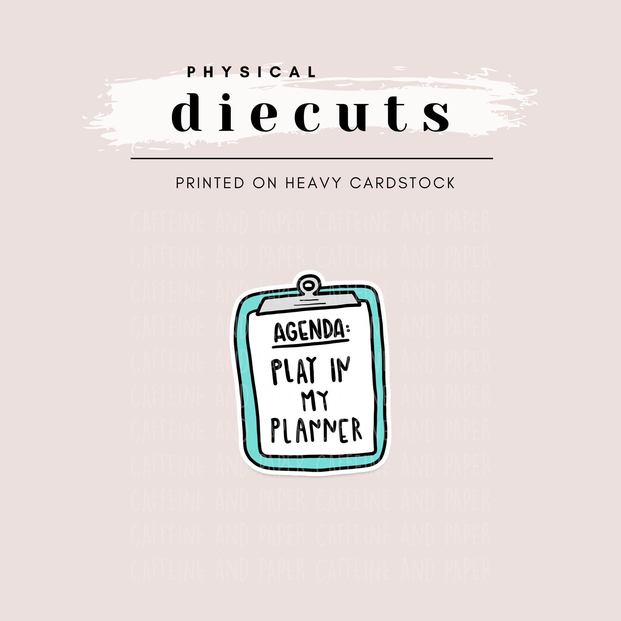 Diecut - Agenda: Play in My Planner Clipboard