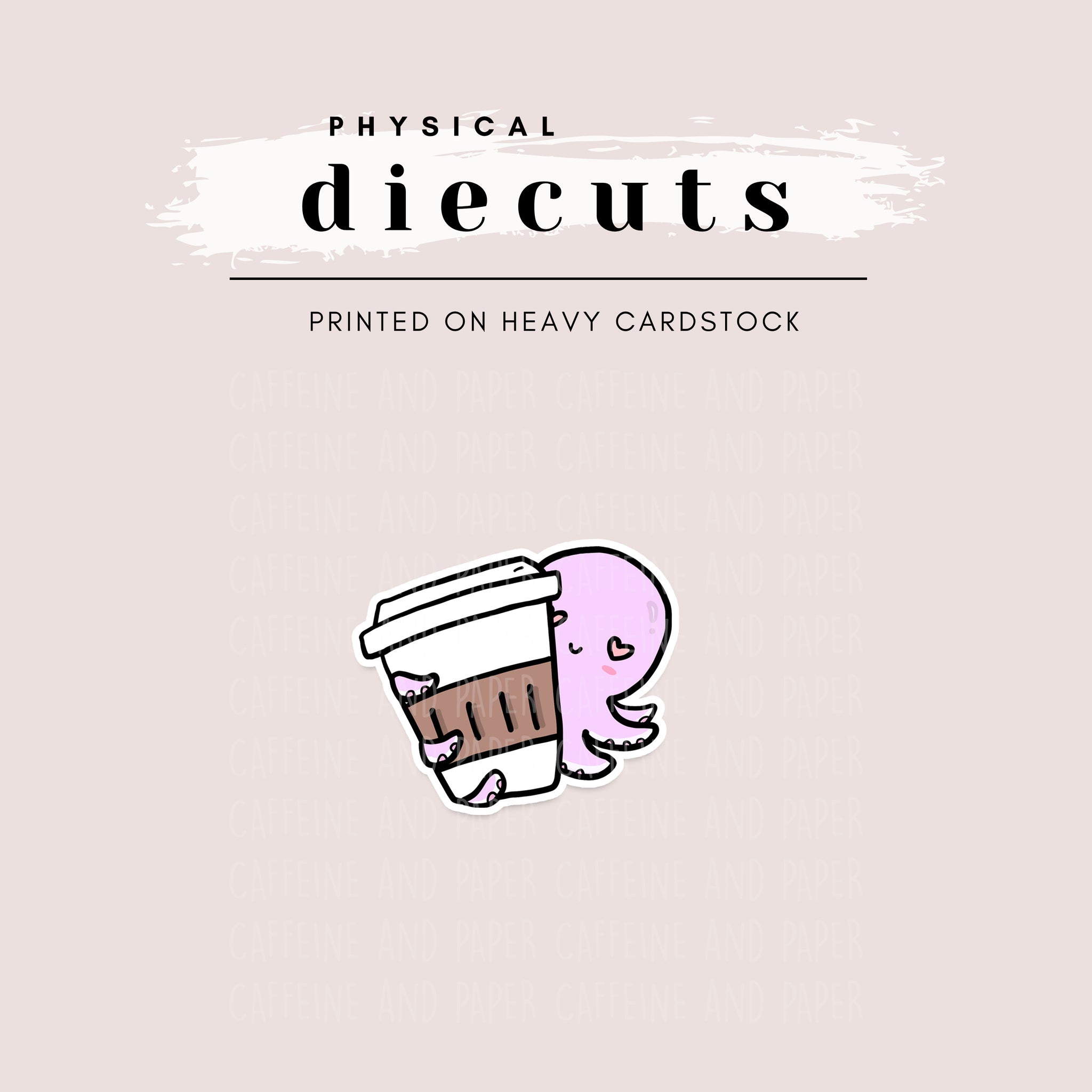 Diecut - Oscar Loves Hot Coffee