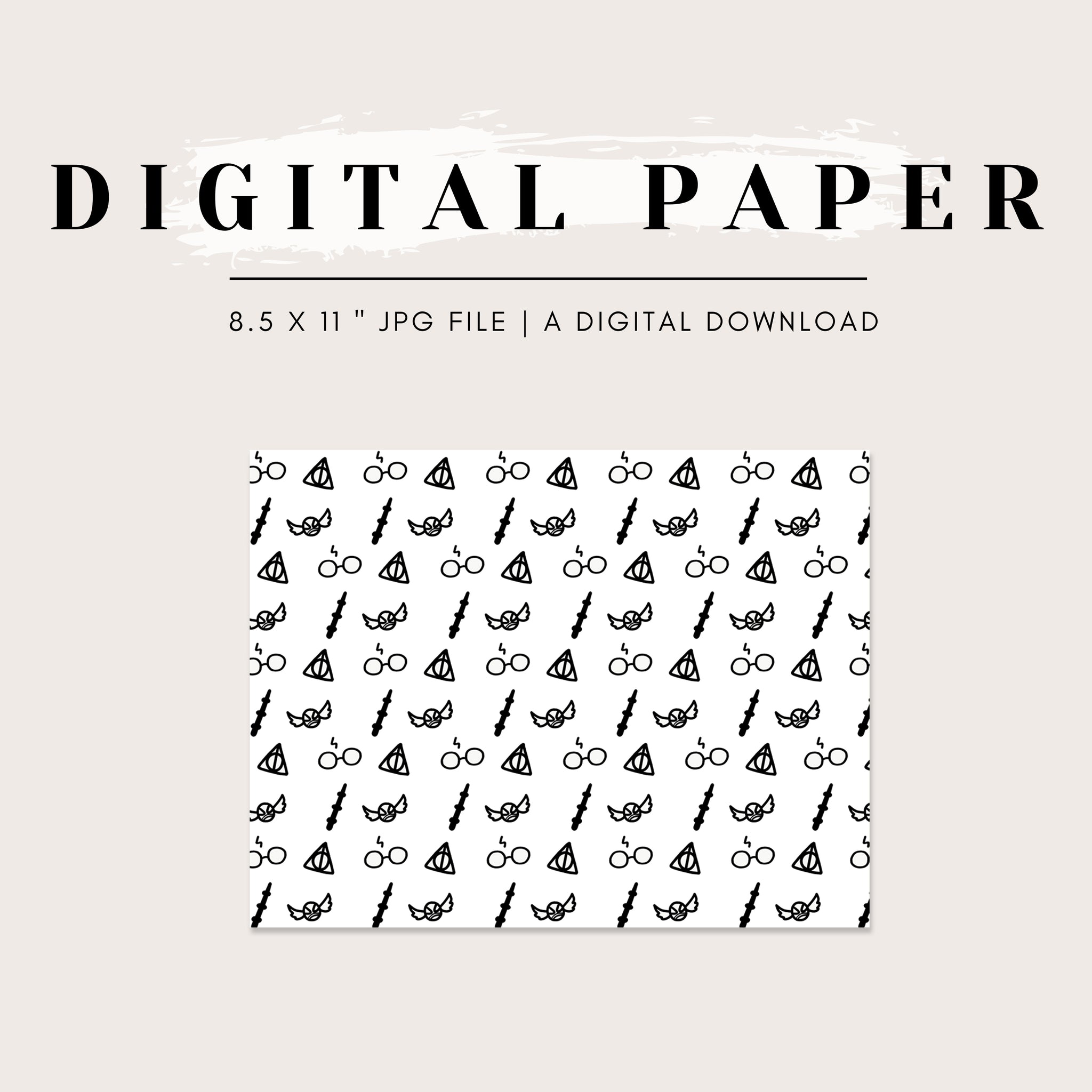 Digital Paper - HP Wizard Magical Favorites