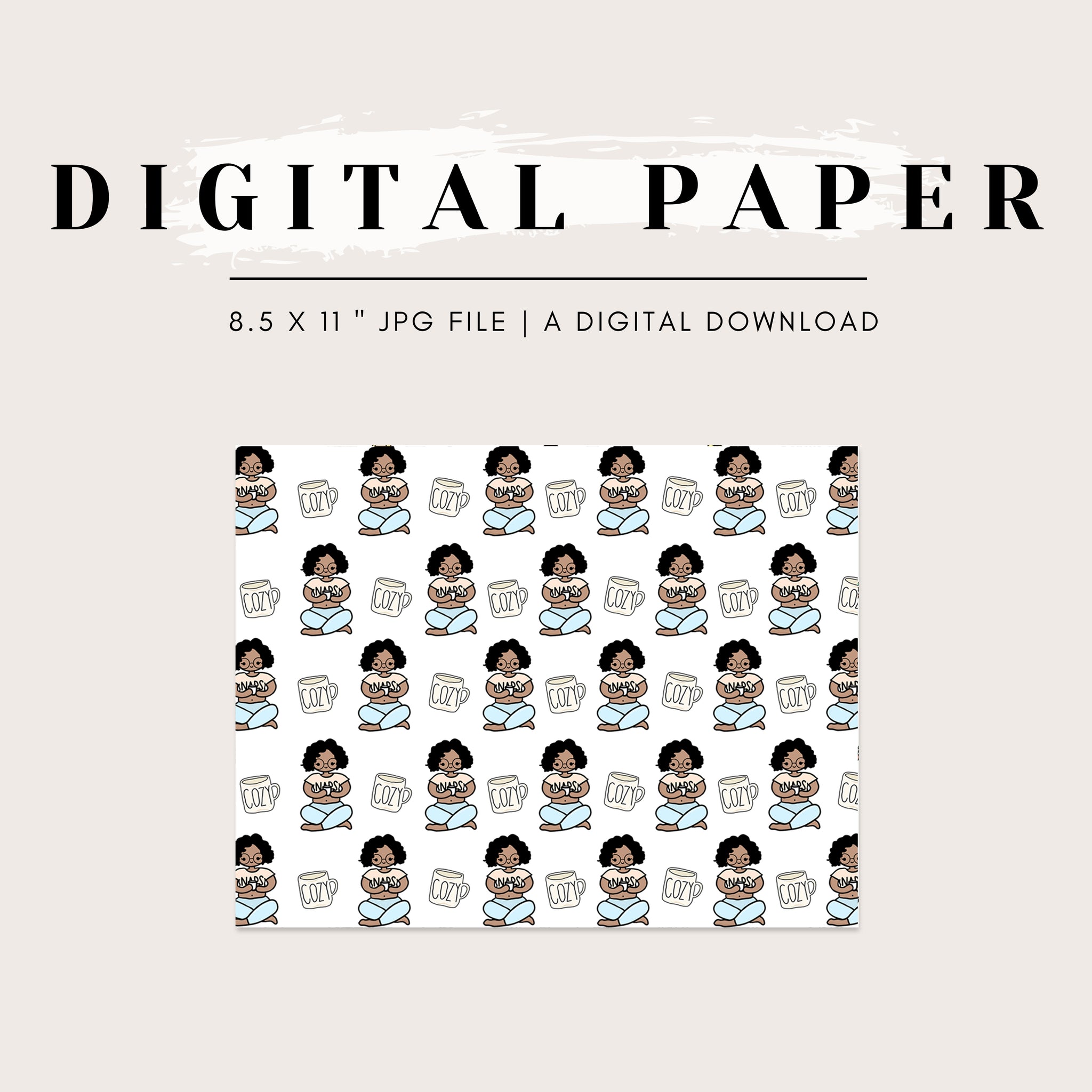 Digital Paper - Cozy Maya