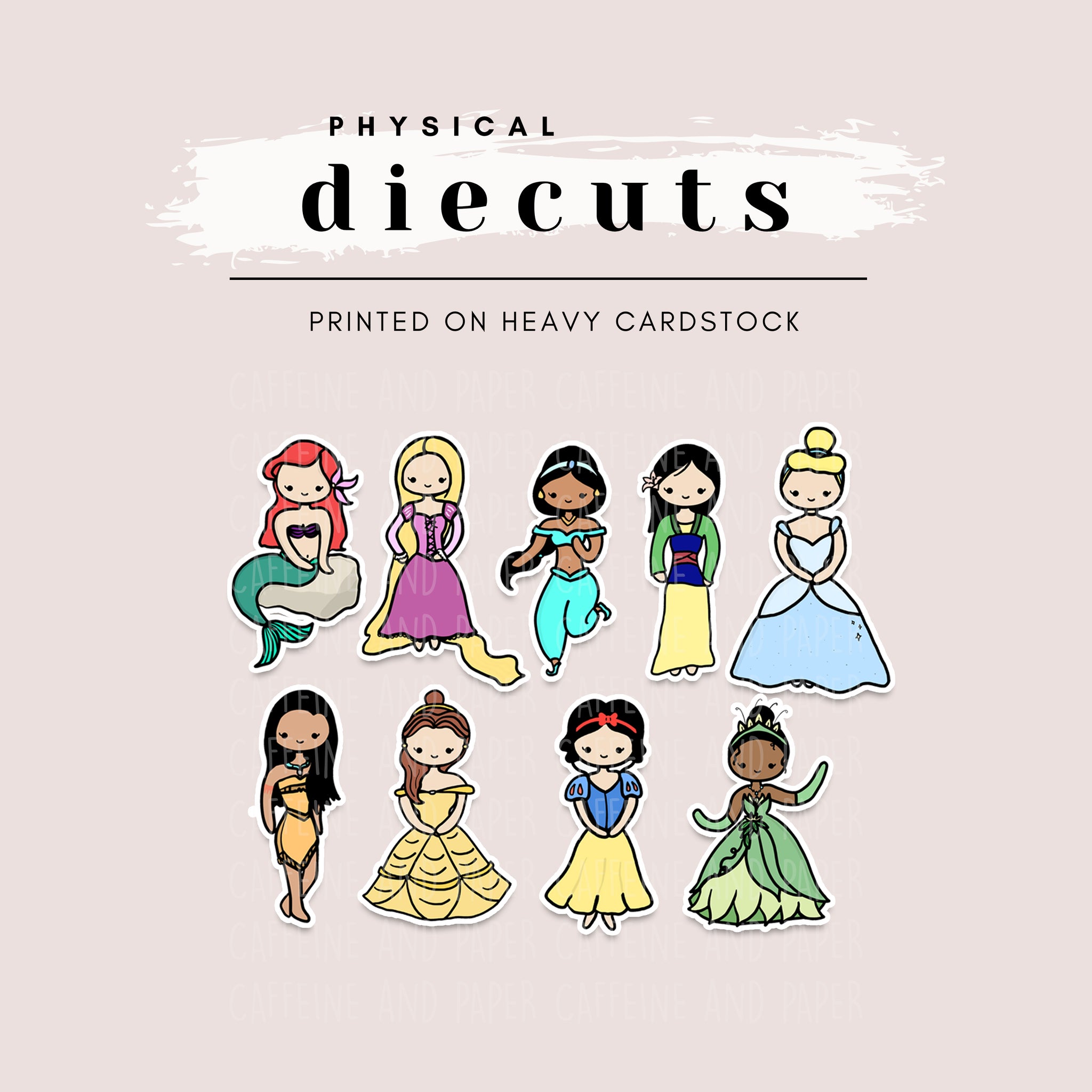 Diecuts - Disney Princesses (10 Options Available)