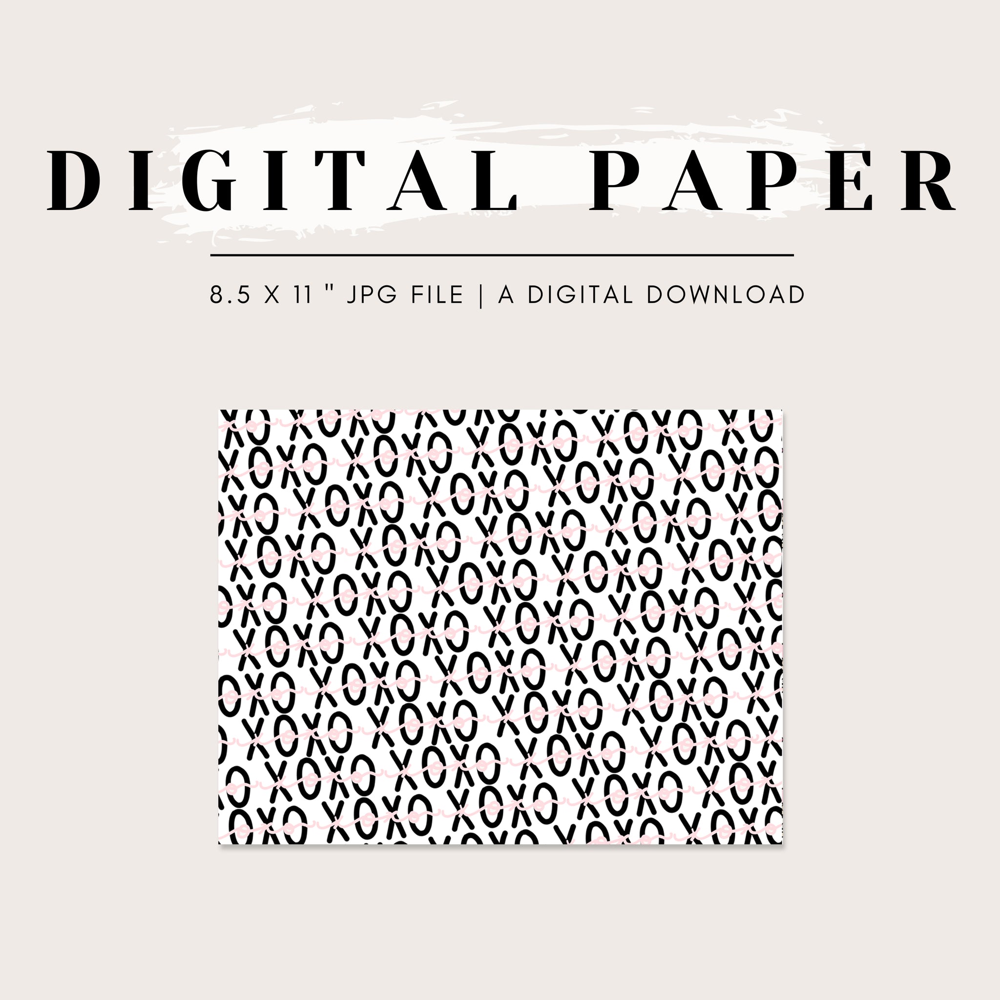 Digital Paper - XOXO