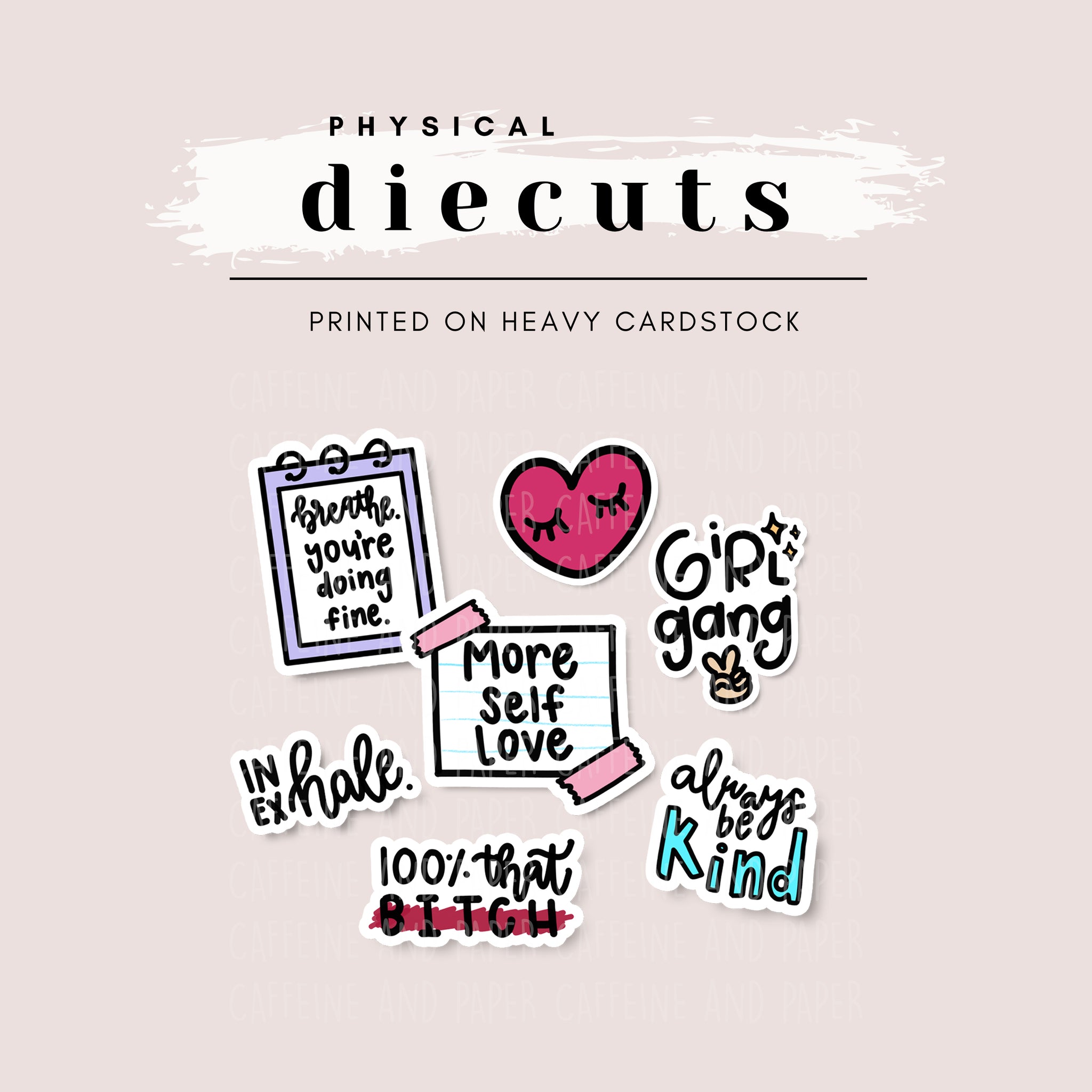 Diecut -  Positive Vibes