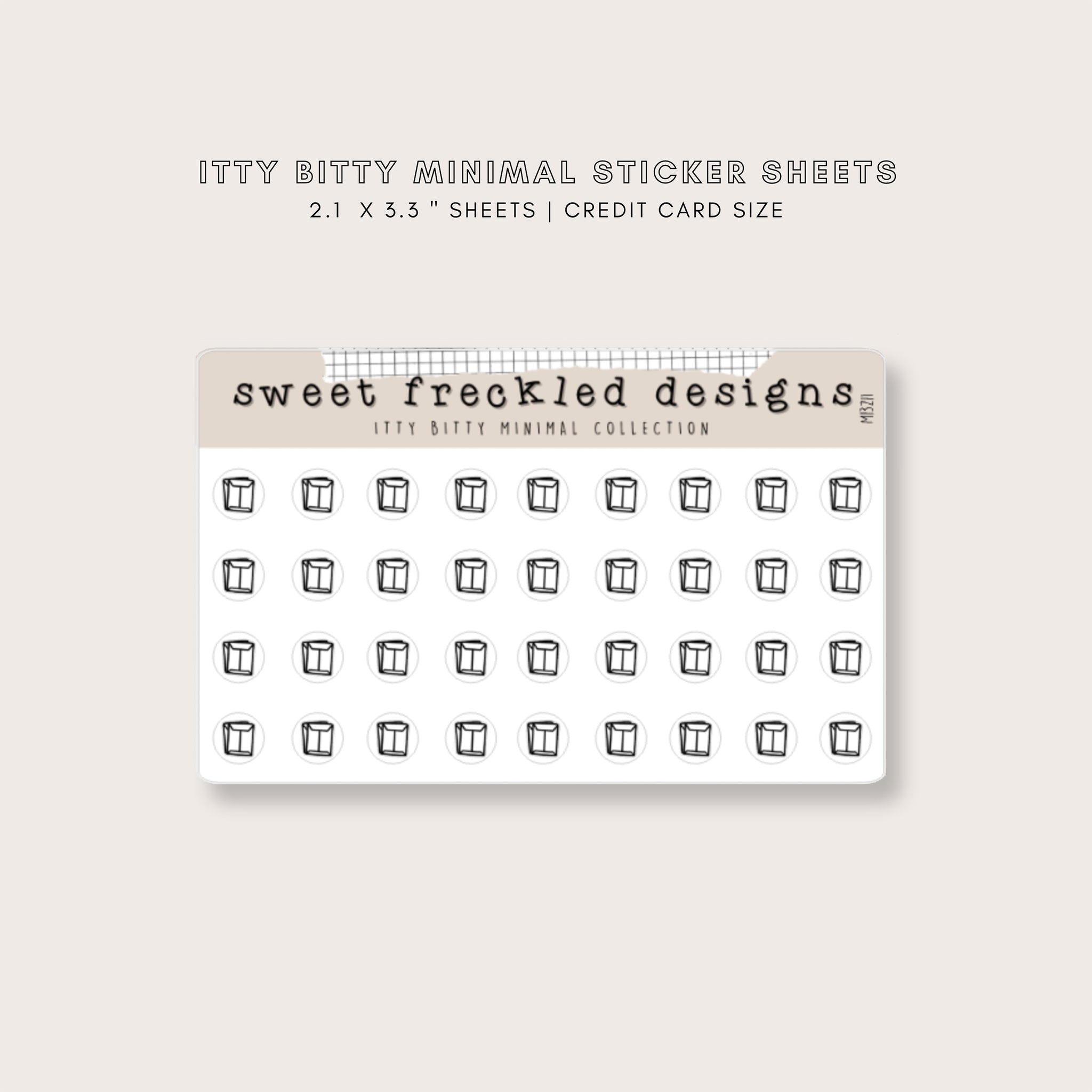 ITTY BITTY Mailers Envelope Stickers