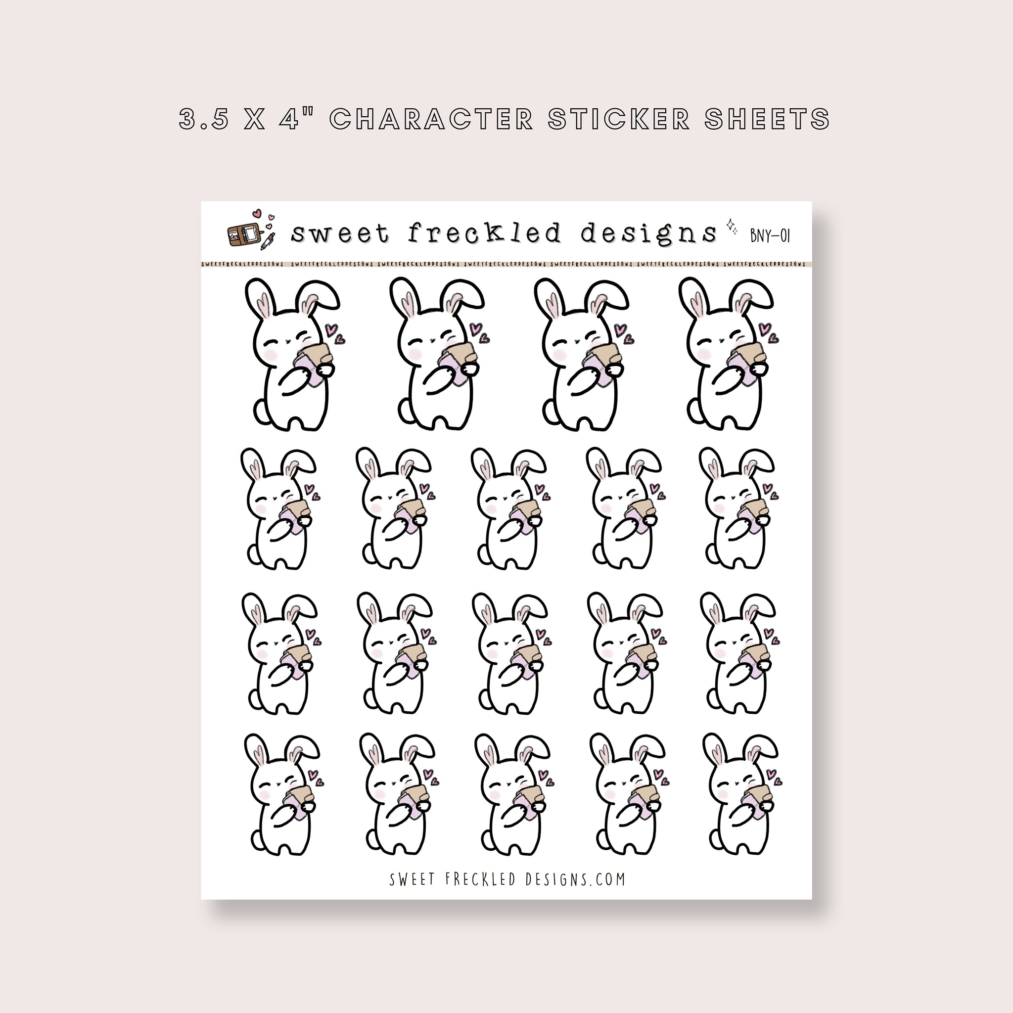 Latte the Bunny Planner Love Stickers