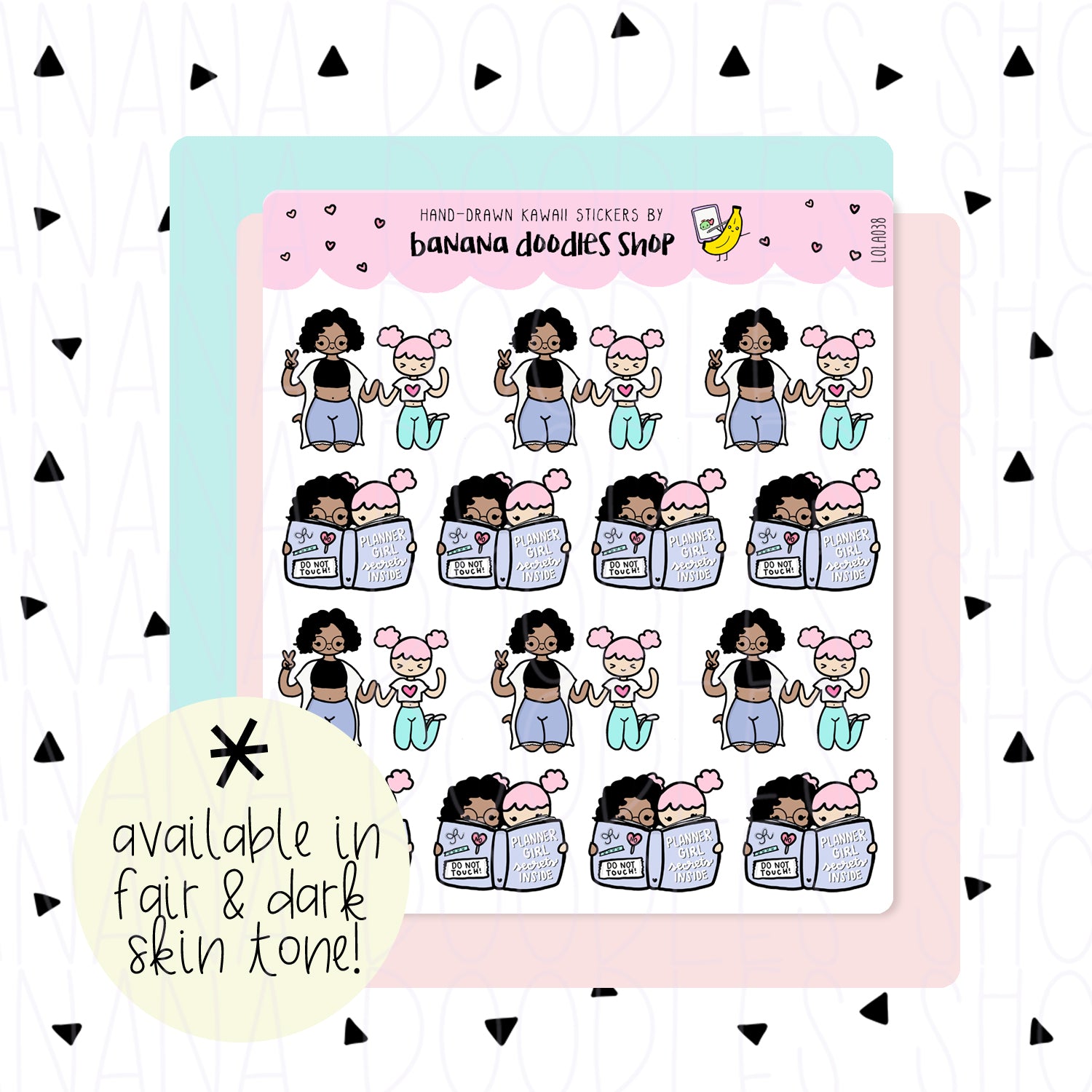Lola and Maya Planner Friends Stickers