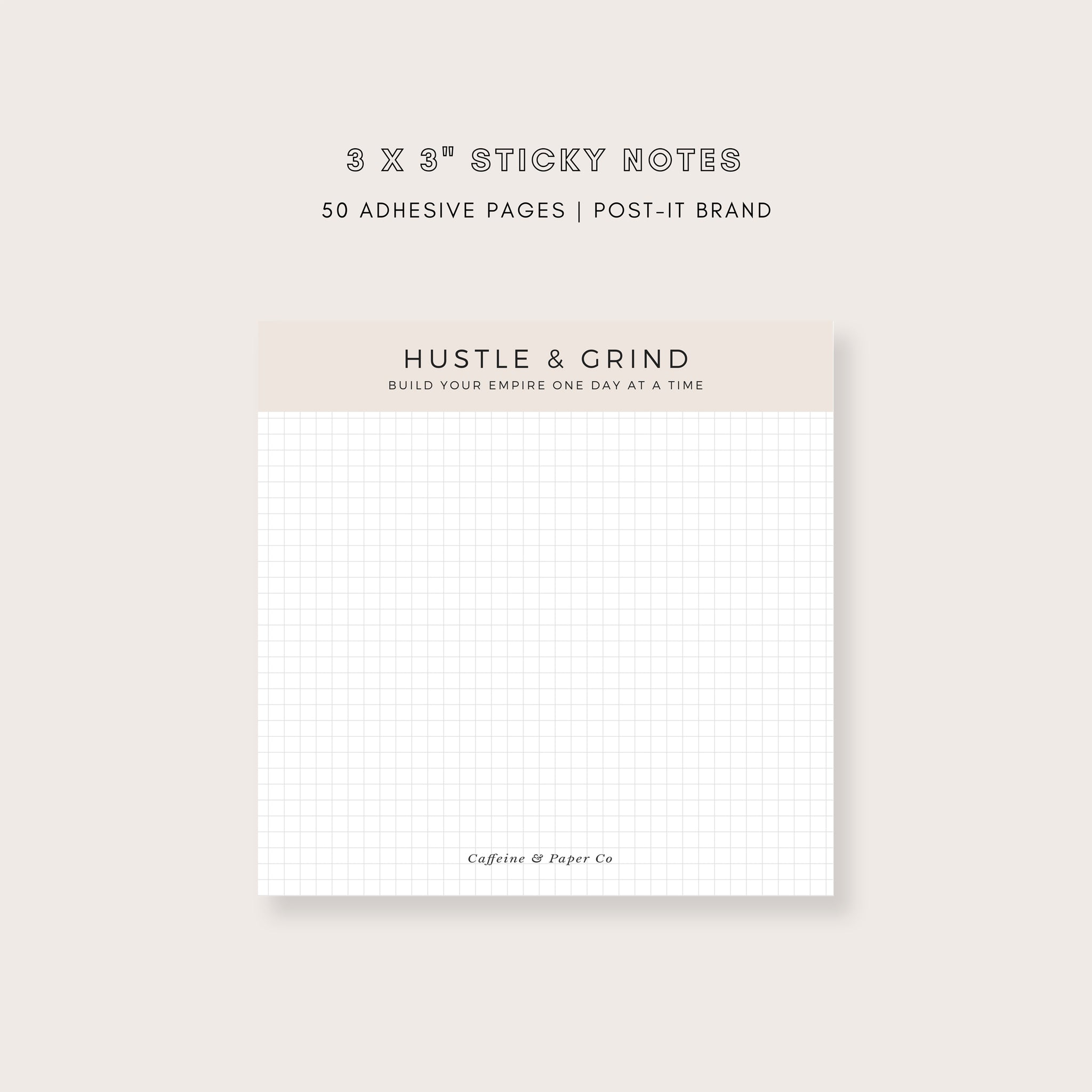 Hustle & Grind Sticky Note