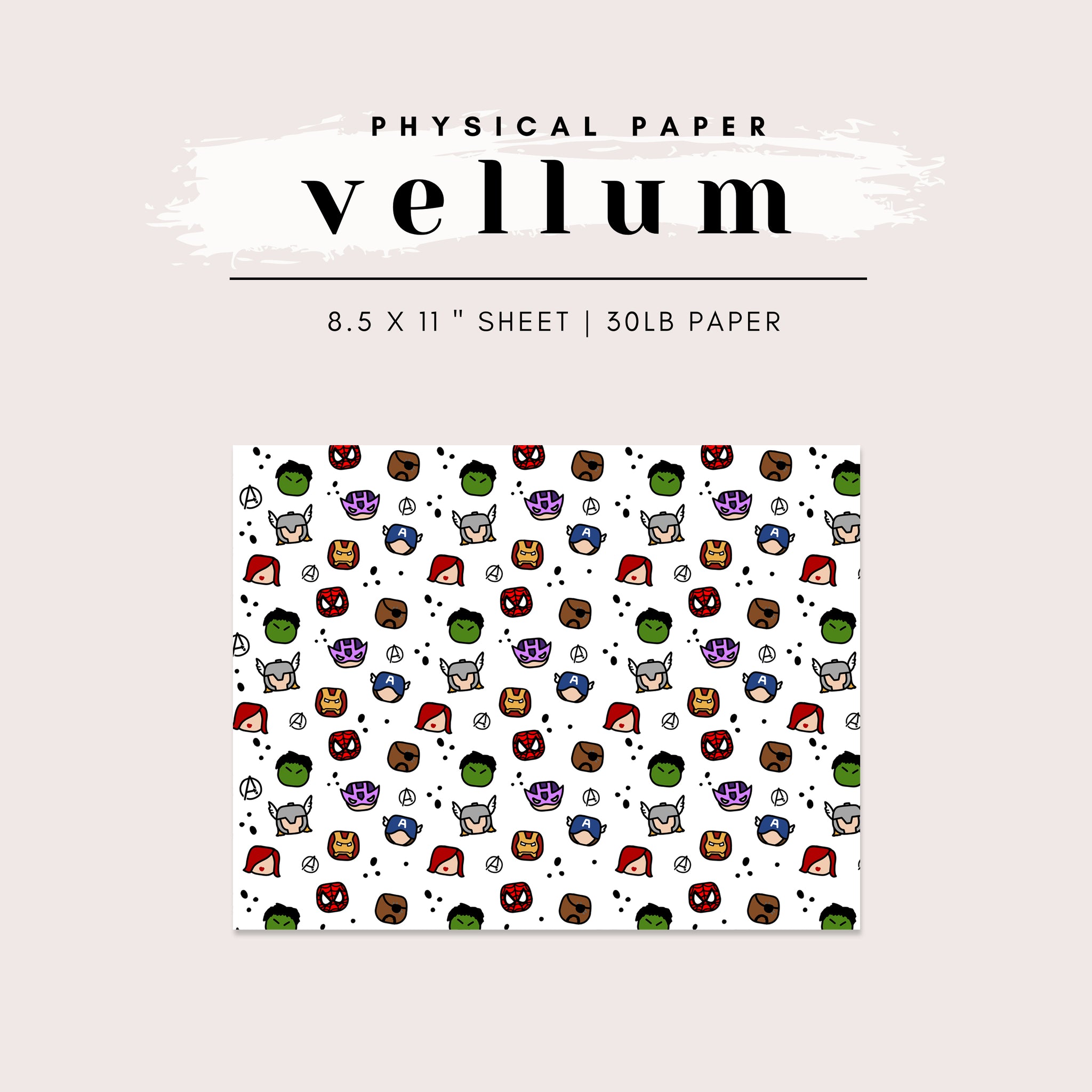 Vellum - Superhero Bubble Faces (2 Colors Available)
