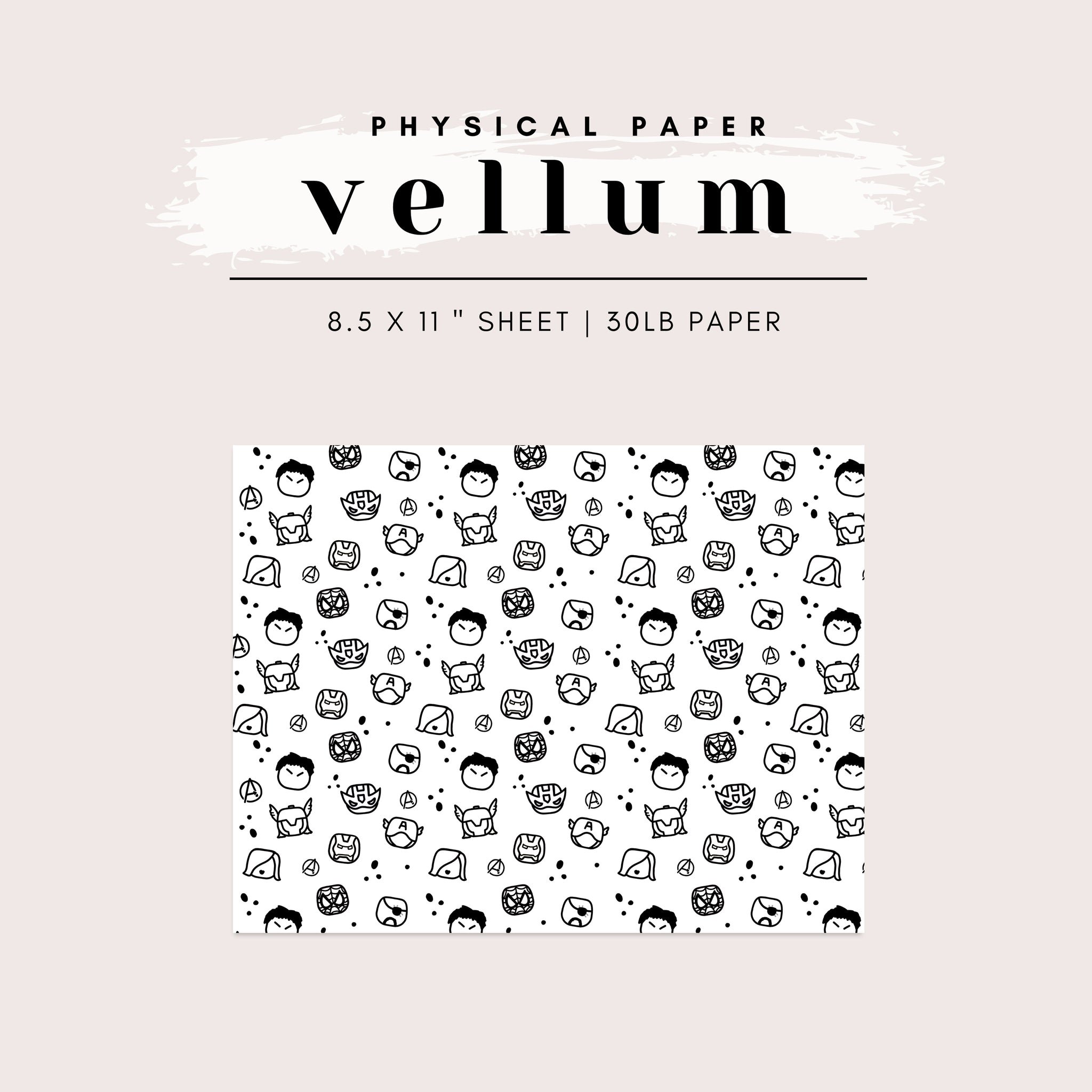 Vellum - Superhero Bubble Faces (2 Colors Available)