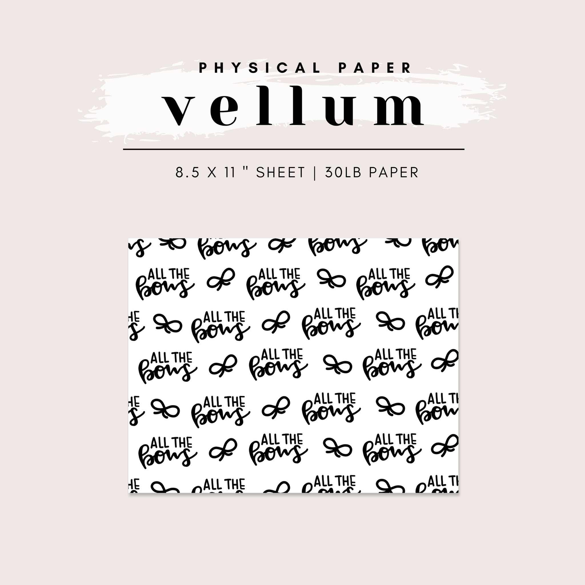 Vellum - Sassy Sayings (5 Styles Available)